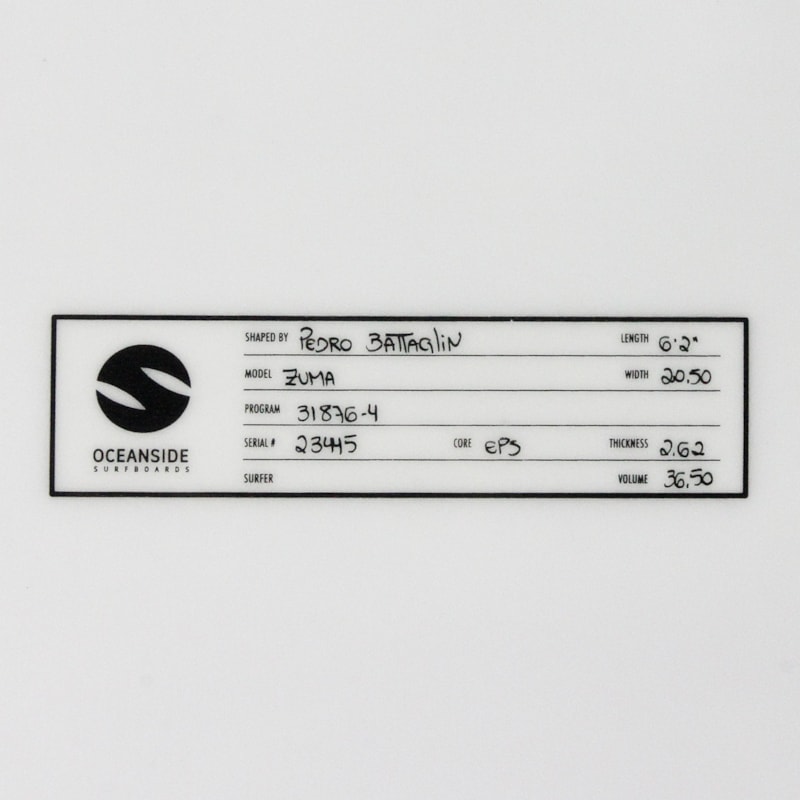 Prancha de Surf Oceanside Fish Zuma 6'2