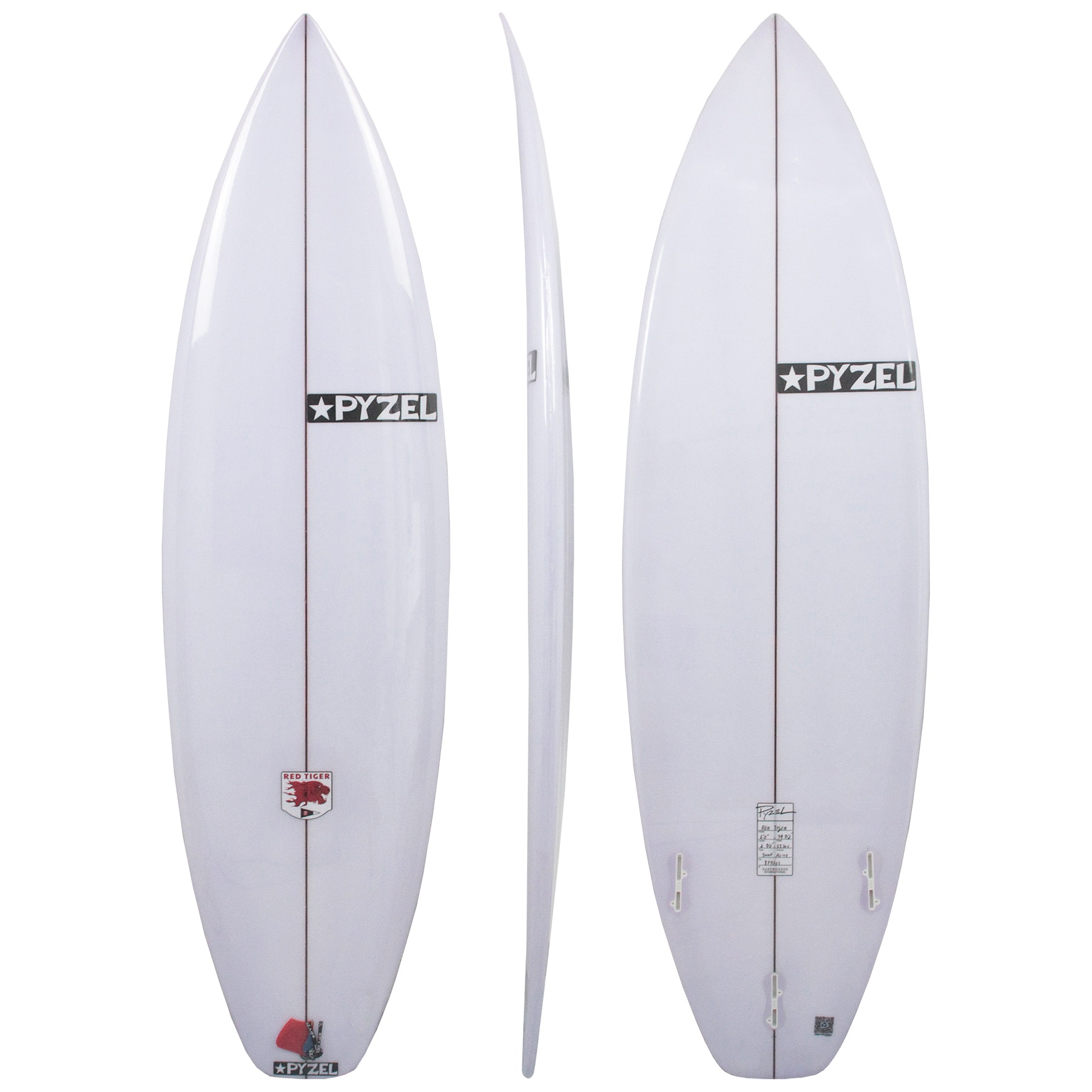 surfing 303 188×52×6.6 Prancha de Surf Pyzel Red Tiger 6'0