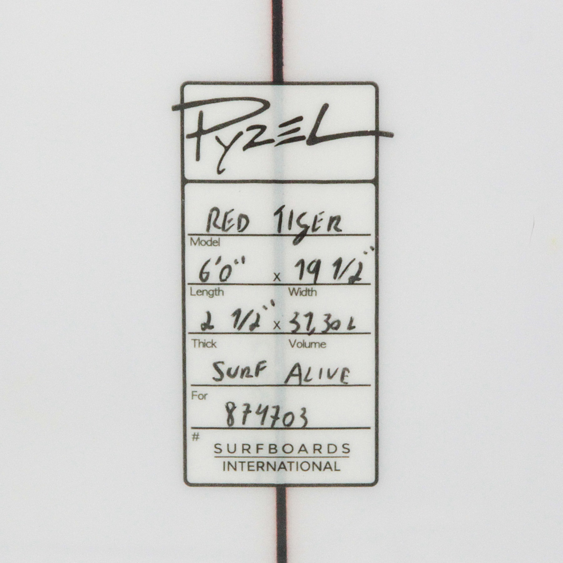 Prancha de Surf Pyzel Red Tiger 6'0