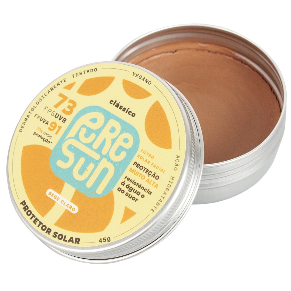 Protetor Solar Facial Pure Sun Dia a Dia 73+ Bege Claro
