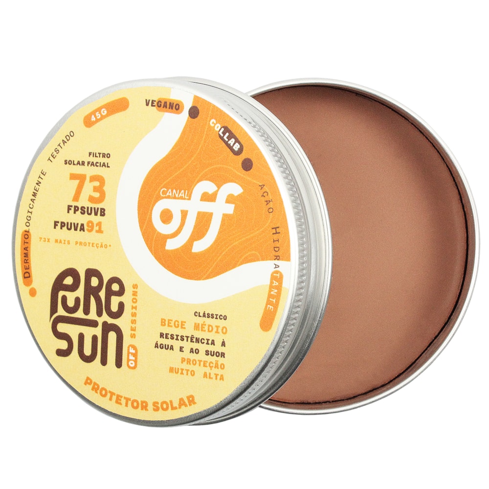 Protetor Solar Facial Pure Sun Dia a Dia 73+ Bege Médio