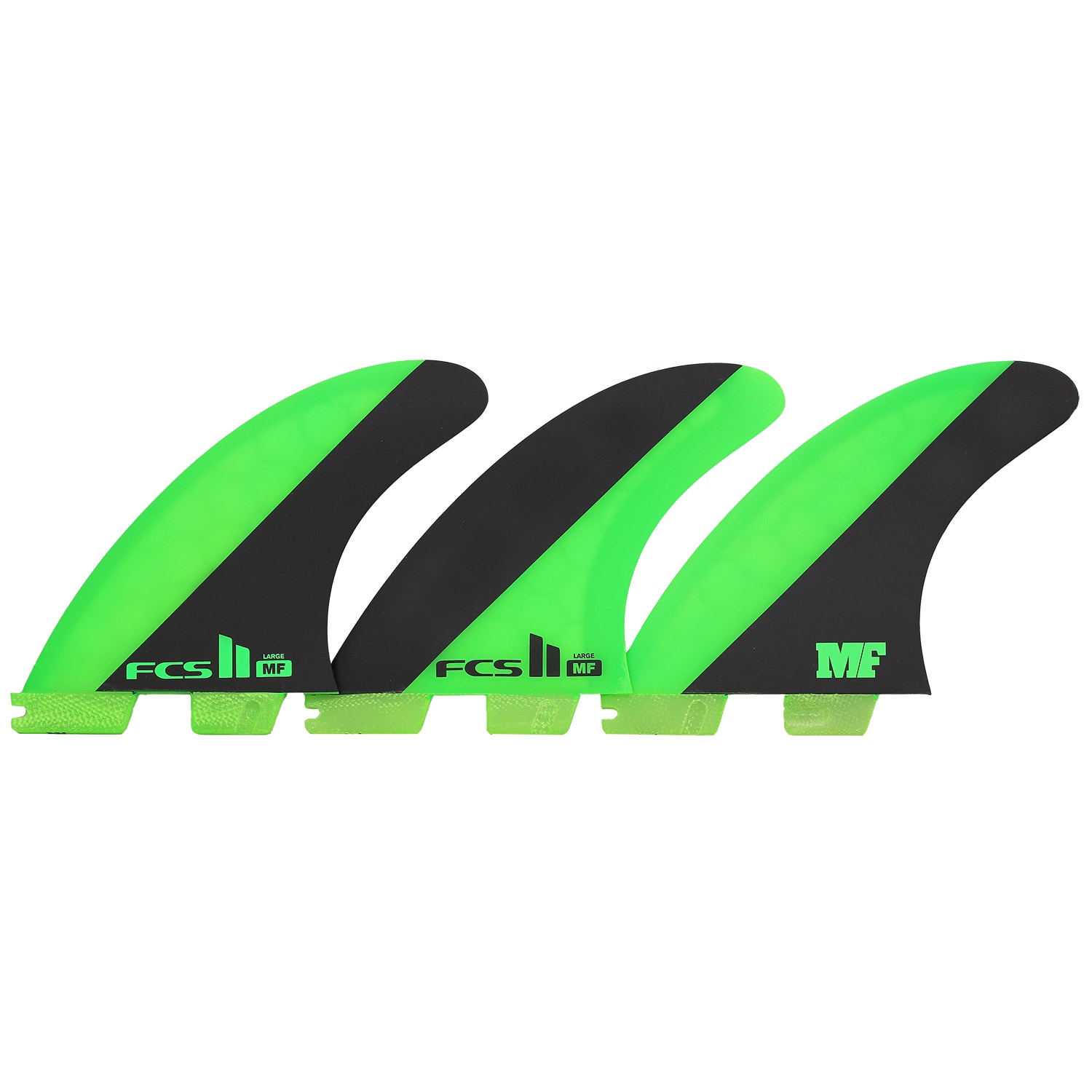 Quilha FCS II Large Mick Fanning MF Performance Core Green Black
