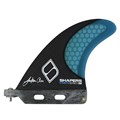 Quilha Shapers Fins Longboard Jackson Close 4.7 Carbon Stealth Series