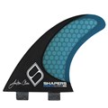 Quilha Shapers Fins Longboard Jackson Close 4.7 Carbon Stealth Series