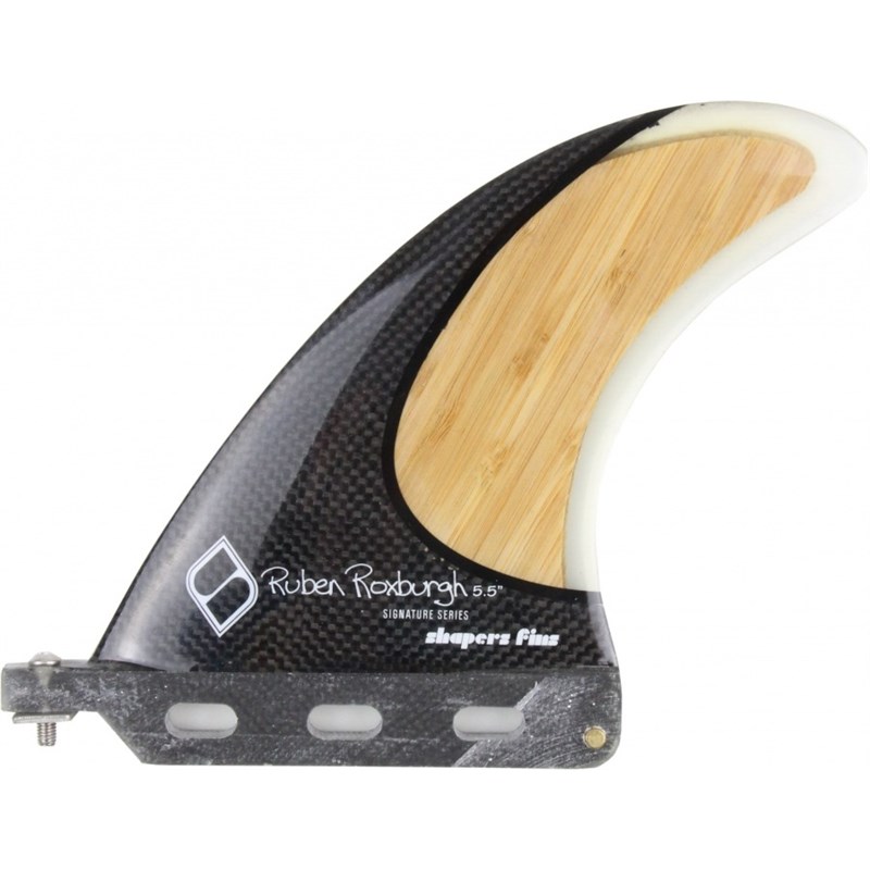 QUILHA SHAPERS FINS RUBEN ROXBURGH 5.5 BAMBOO INLAY CARBON STEALTH