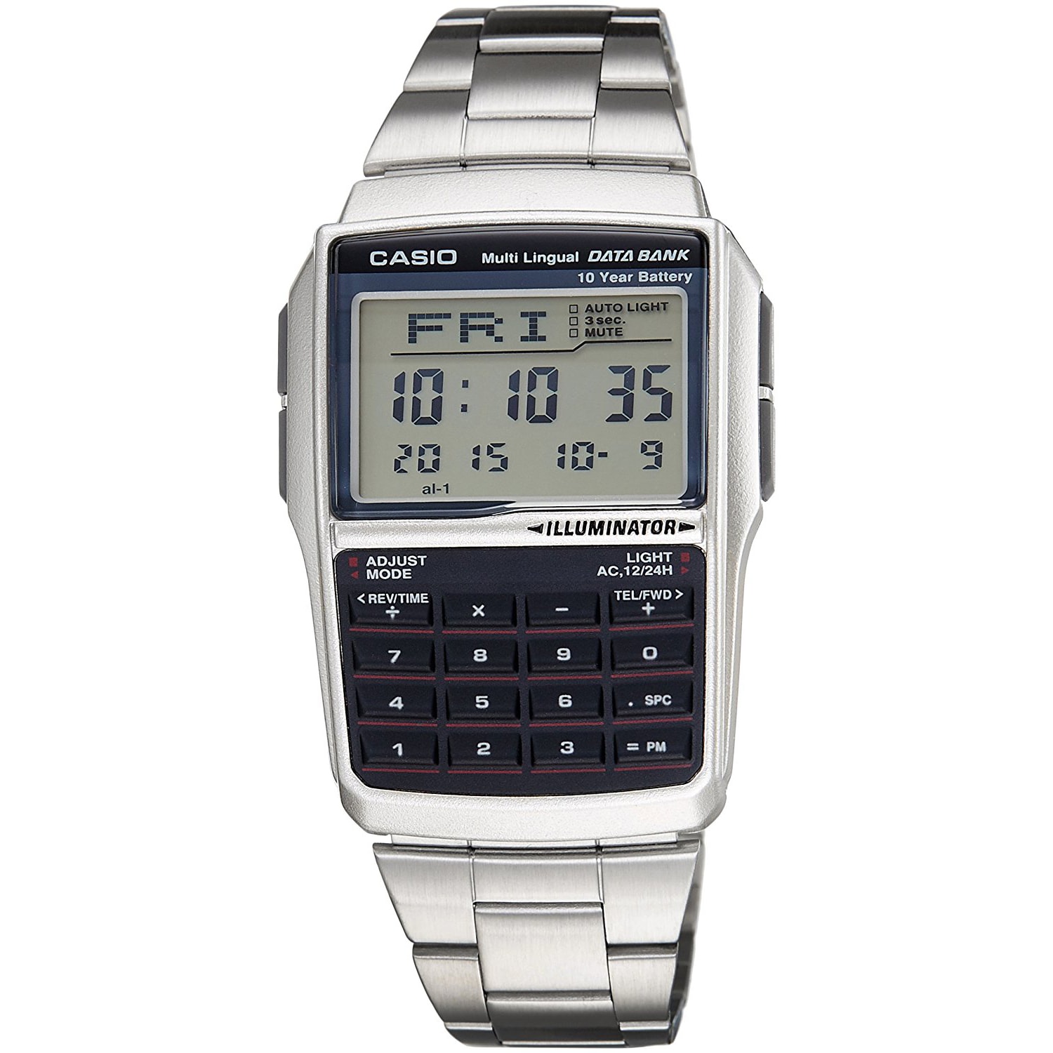 Relógio Casio Masculino Data Bank DBC-32D-1ADF