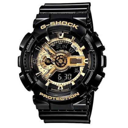 RELÓGIO G-SHOCK GA-110GB-1ADR BIG CASE BLACK GOLD RELÓGIO G-SHOCK GA-110GB-1ADR BIG CASE BLACK GOLD
