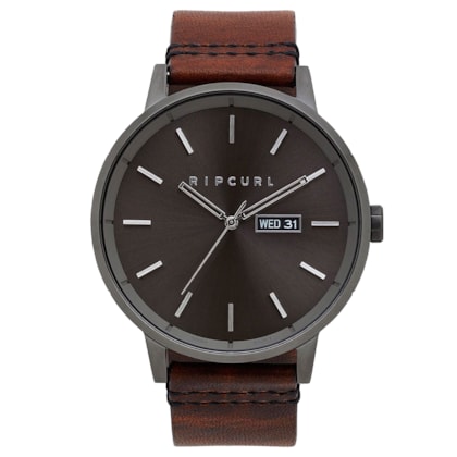 Relógio Rip Curl Detroit Gunmetal Leather Relógio Rip Curl Detroit Gunmetal Leather