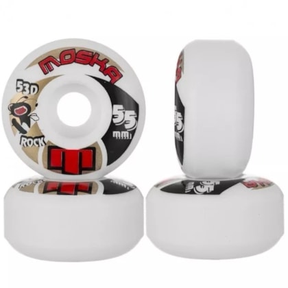 Roda Moska 55mm 53D Branca Roda Moska 55mm 53D Branca