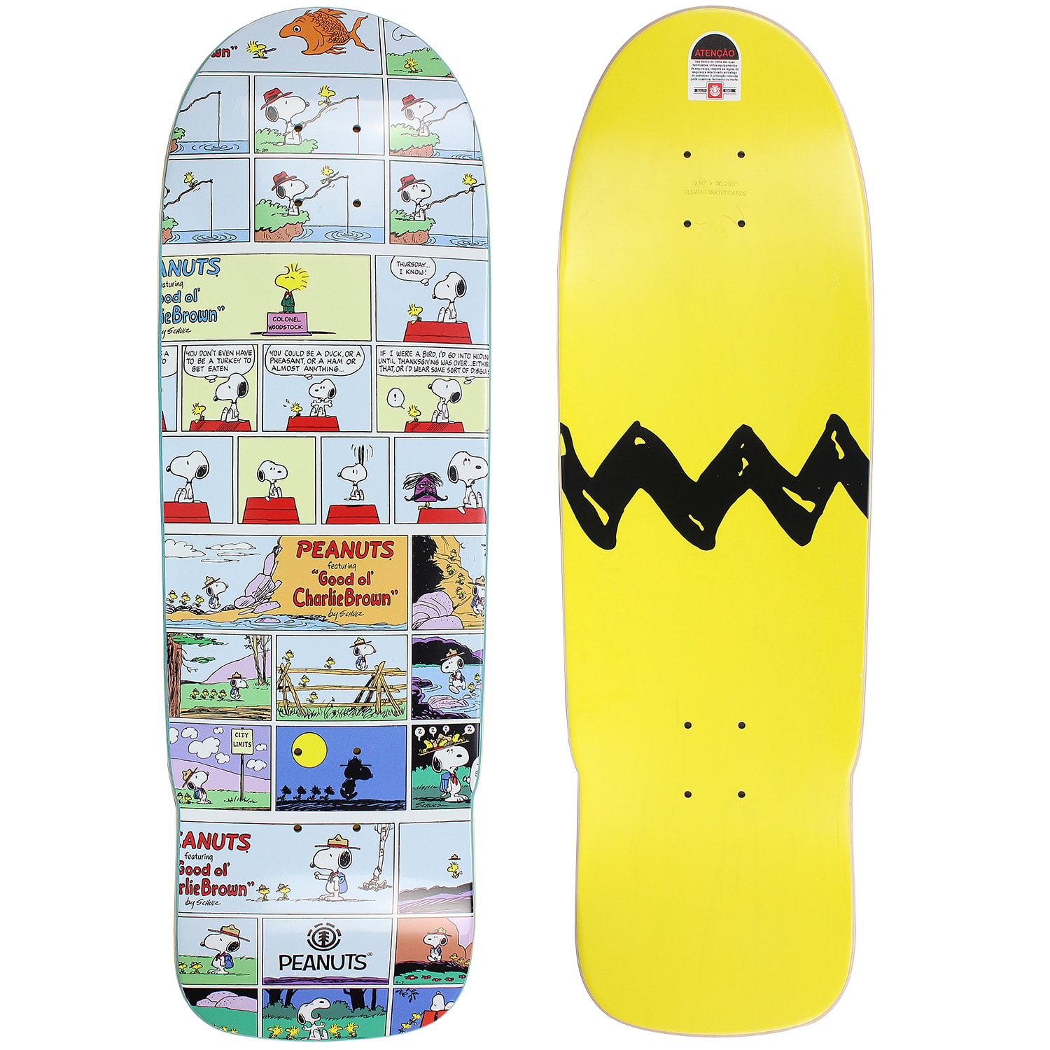 BAKER Element x Peanuts コンプリート Shape Element Peanuts Comic Cruiser 9.5