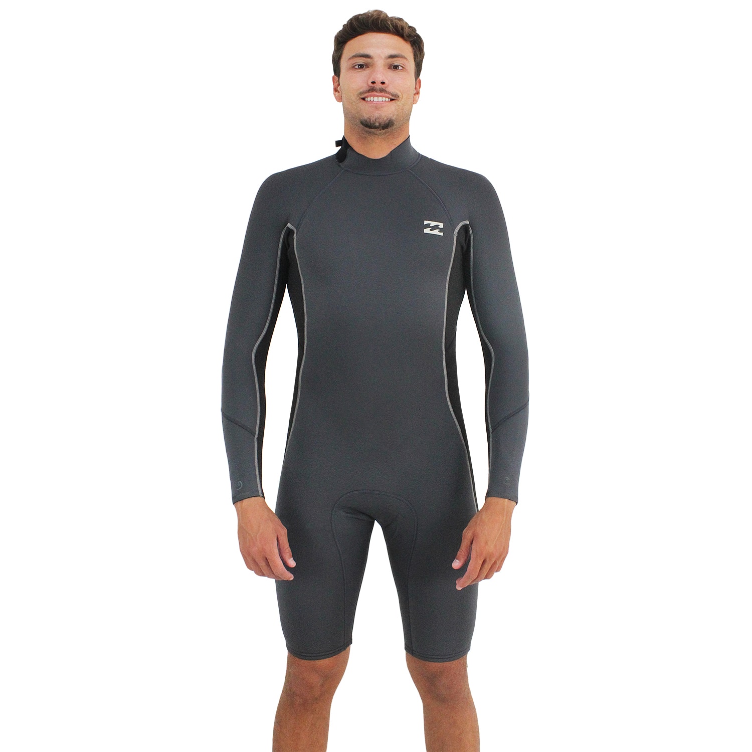 Short John Billabong Absolute 202 Back Zip Grey Black