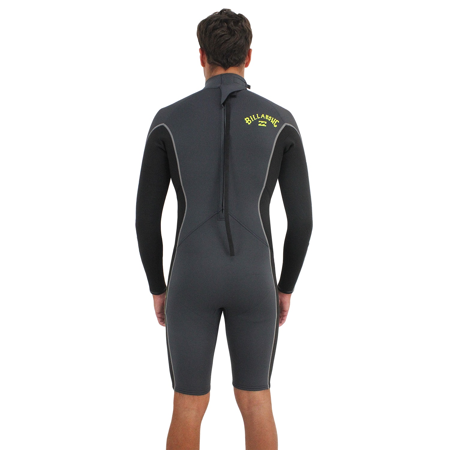 Short John Billabong Absolute 202 Back Zip Grey Black