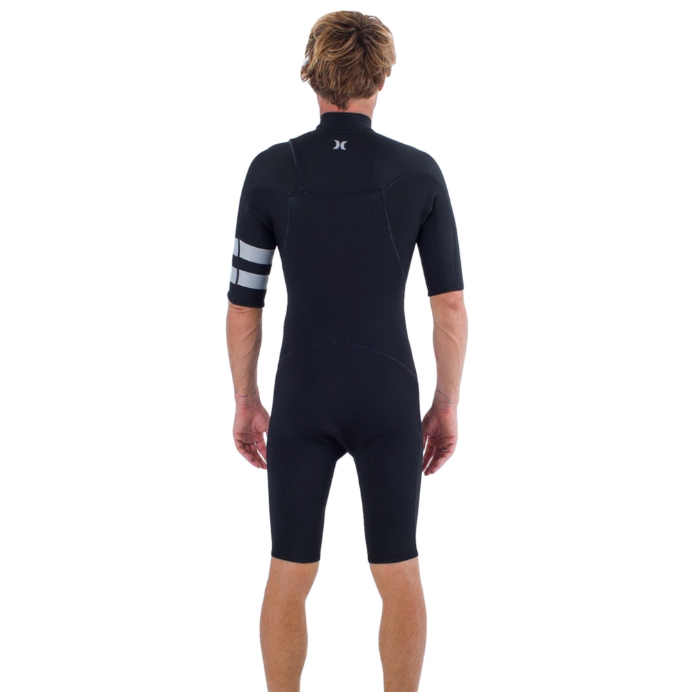 Short John Hurley Advantage Plus 2/2mm Chest Zip Black Grey