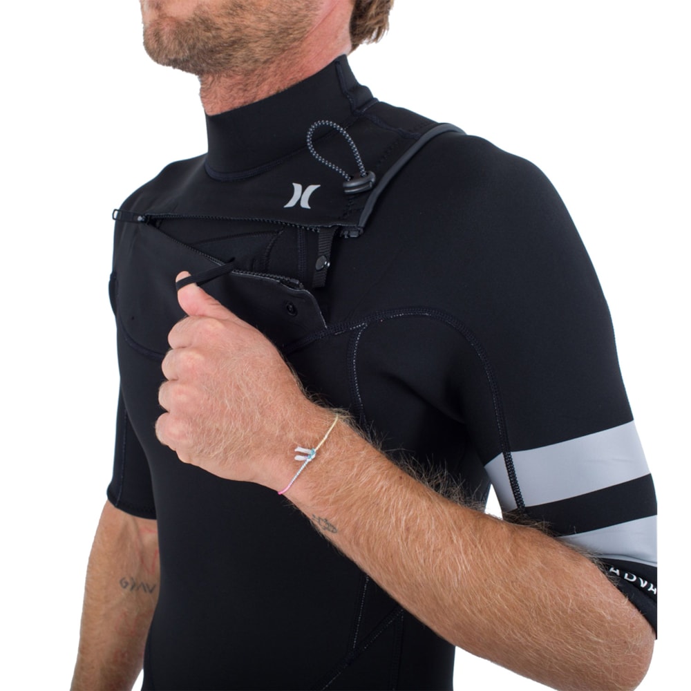 Short John Hurley Advantage Plus 2/2mm Chest Zip Black Grey