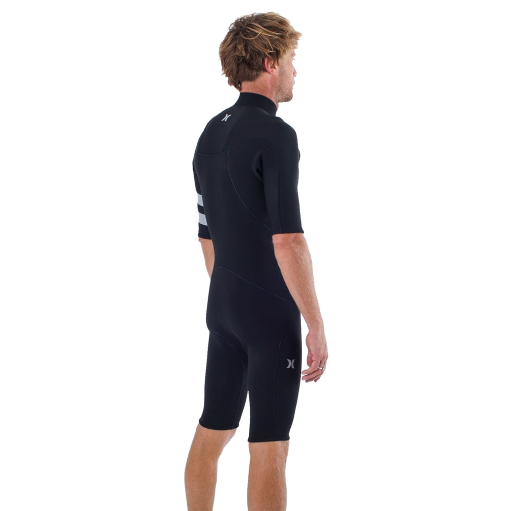 Short John Hurley Advantage Plus 2/2mm Chest Zip Black Grey