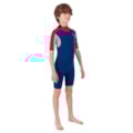 Short John Hurley Juvenil Advantage 2/2 mm Back Zip Blue Red