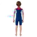 Short John Hurley Juvenil Advantage 2/2 mm Back Zip Blue Red