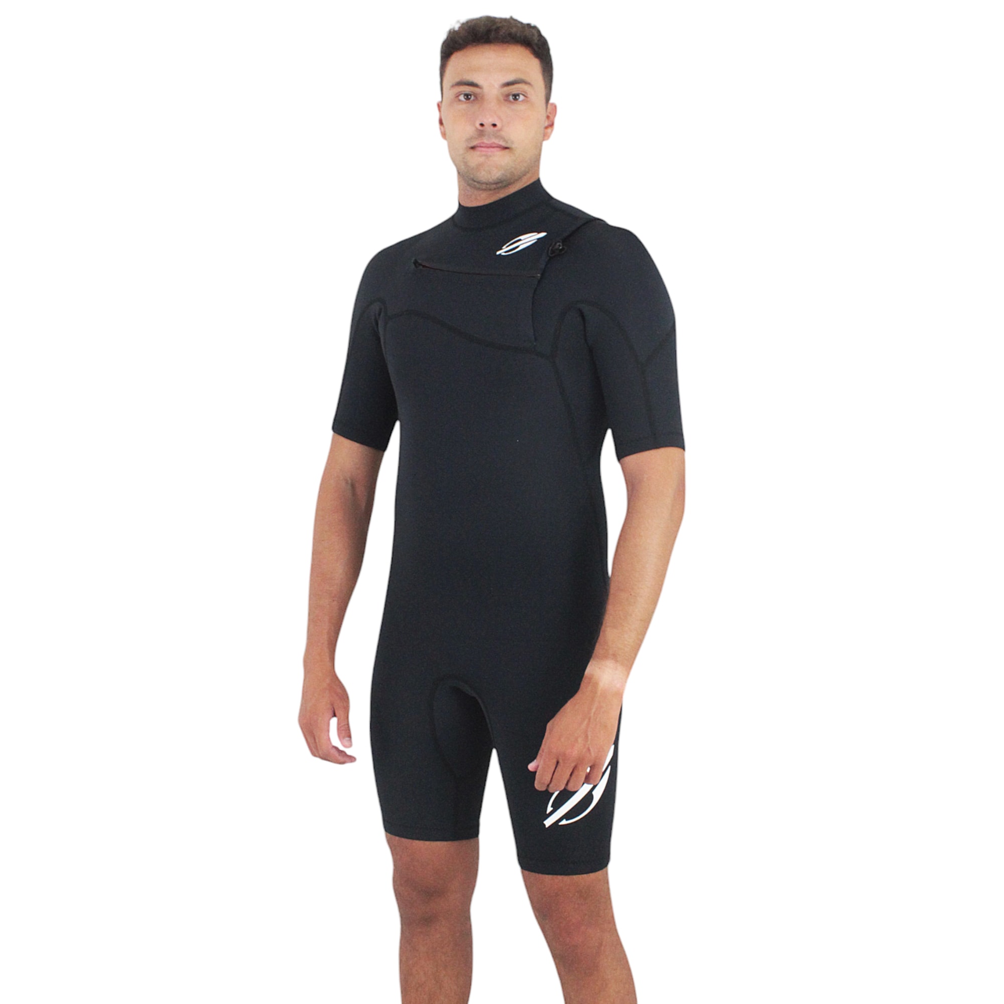 Short John Mormaii Flexxxa Pro 1mm Chest Zip Preto