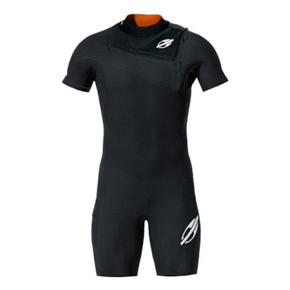 Short John Mormaii Flexxxa Pro 1mm Chest Zip Preto