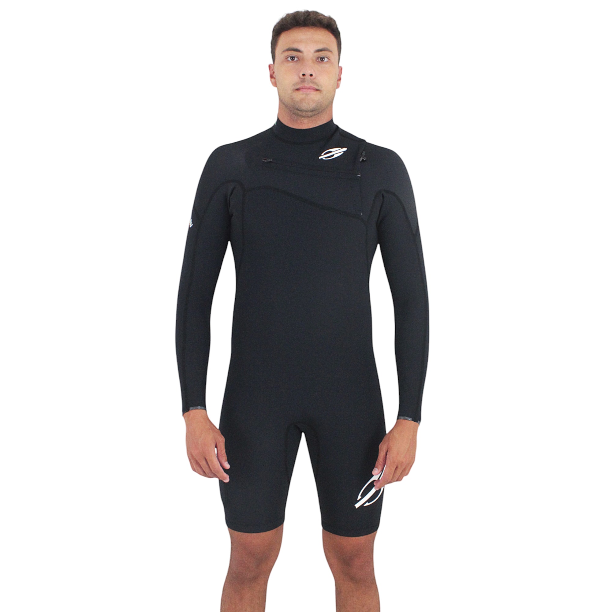 Short John Mormaii Flexxxa Pro 1mm Chest Zip Preto