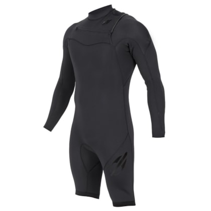 Short John Mormaii Ultra Skin Chest Zip Manga Longa 2/2mm Preto Short John Mormaii Ultra Skin Chest Zip Manga Longa 2/2mm Preto