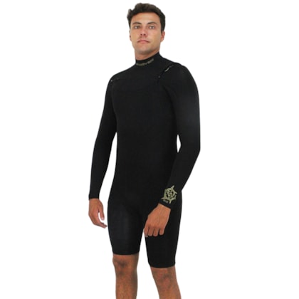 Short John Quiksilver 2/2 Everyday Sessions Manga Longa Chest Zip Black Short John Quiksilver 2/2 Everyday Sessions Manga Longa Chest Zip Black