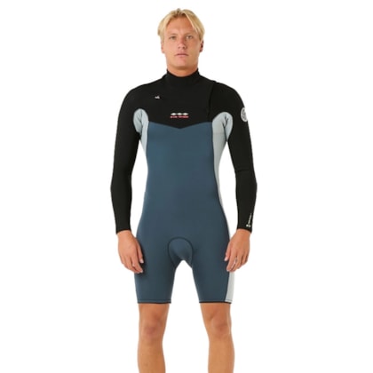 Short John Rip Curl Dawn Patrol 2/2 Chest Zip Pine Night