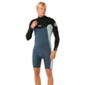 Short John Rip Curl Dawn Patrol 2/2 Chest Zip Pine Night