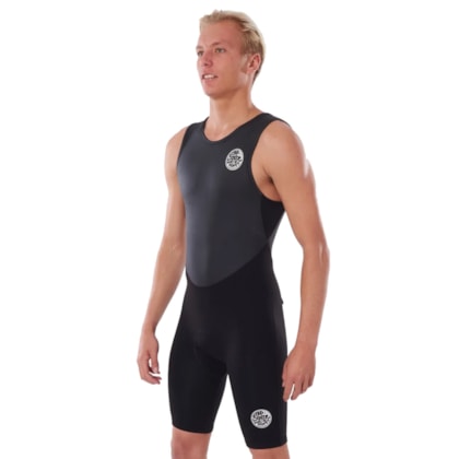 Short John Rip Curl Dawn Patrol 2mm Back Zip Black