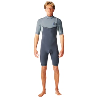 Short John Rip Curl E-Bomb 2/2mm Zip Free Charcoal Grey