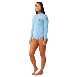 Short John Rip Curl G-Bomb 1.5mm Back Zip Light Blue