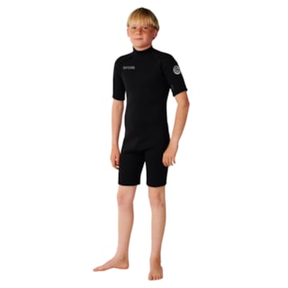 Short John Rip Curl Juvenil Trad 2/2mm Back Zip Black