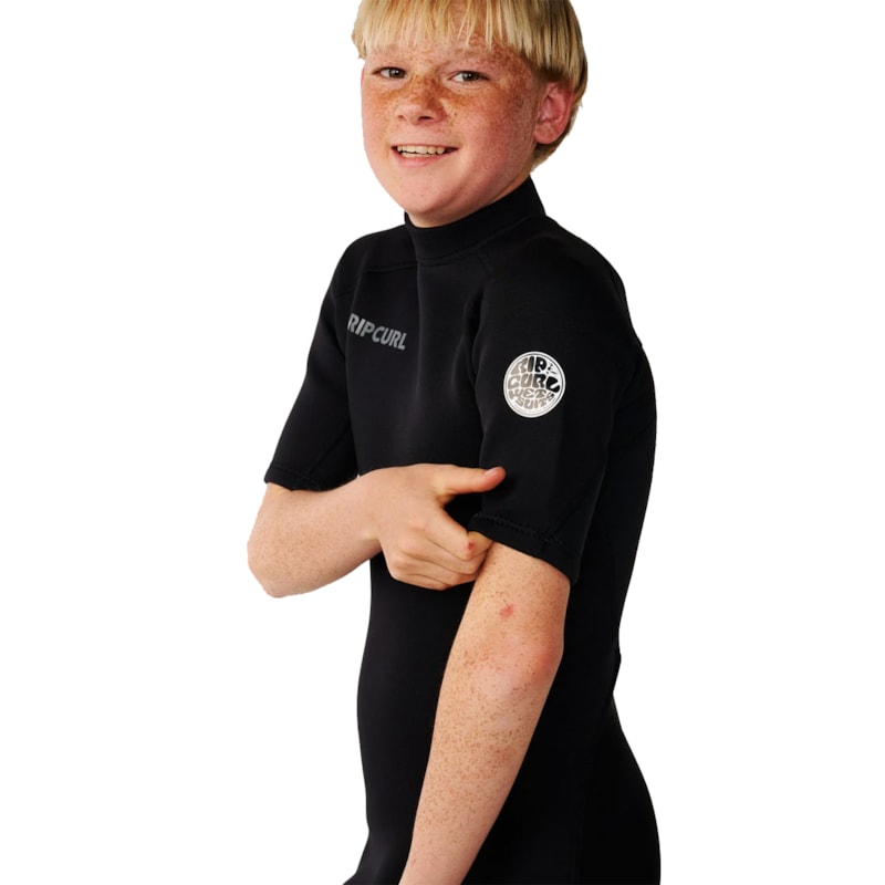 Short John Rip Curl Juvenil Trad 2/2mm Back Zip Black