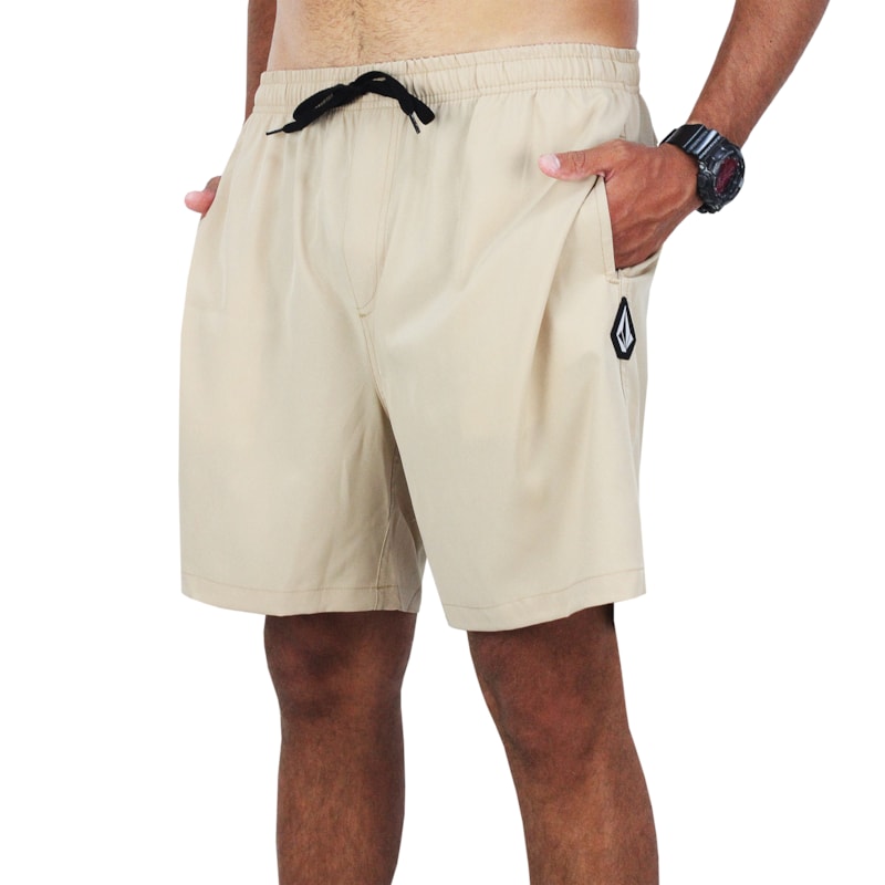 Shorts Extra Grande Volcom Solid Stone Kaki