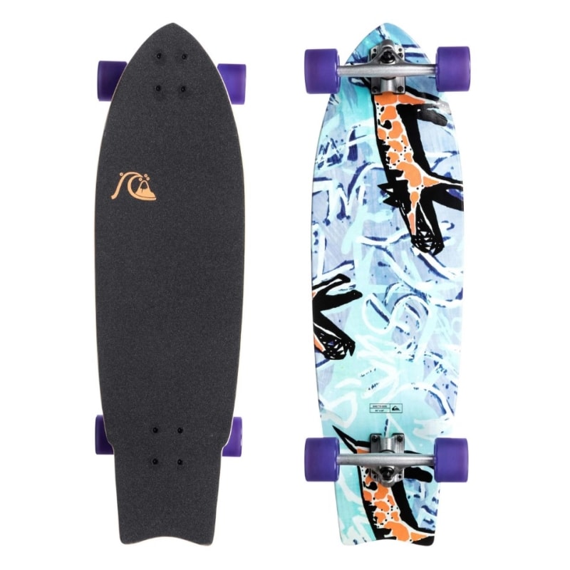 希少　QUIKSILVER スケートボード Skate Longboard Quiksilver Ghetto Dog 34” x 10”