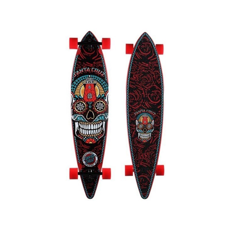 SKATE SANTA CRUZ LONGBOARD SUGAR SKULL PINTAIL CRUZER SurfAlive