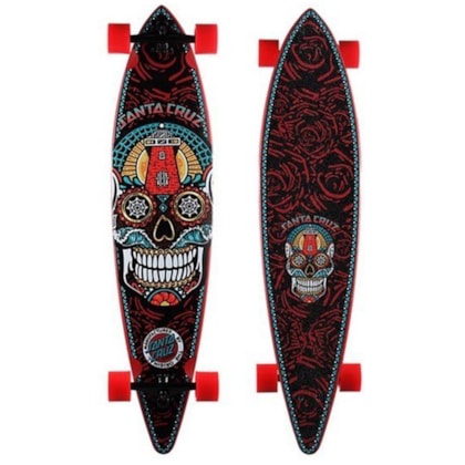 SKATE SANTA CRUZ LONGBOARD SUGAR SKULL PINTAIL CRUZER SKATE SANTA CRUZ LONGBOARD SUGAR SKULL PINTAIL CRUZER
