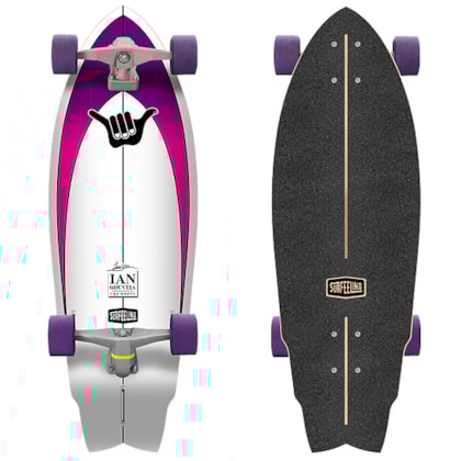 Skate Simulador de Surf Surfeeling Hang Loose Ian Gouveia Pink Skate Simulador de Surf Surfeeling Hang Loose Ian Gouveia Pink