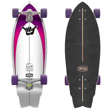 Skate Simulador de Surf Surfeeling Hang Loose Ian Gouveia Pink