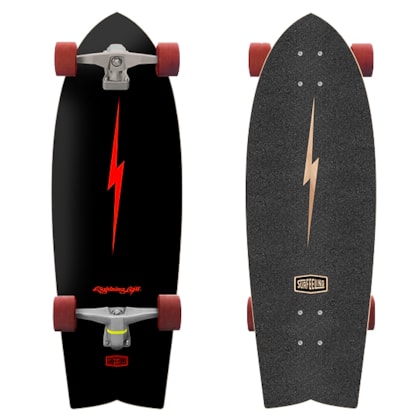 Skate Simulador de Surf Surfeeling Lightning Bolt Black Skate Simulador de Surf Surfeeling Lightning Bolt Black