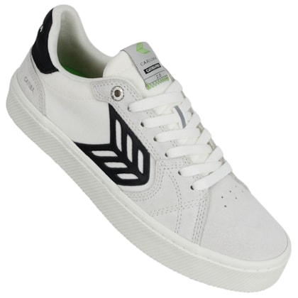 Tênis Cariuma Catiba Pro 2.0 Skate White Suede Off White Black