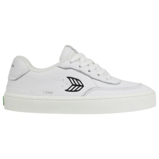 Tênis Cariuma Luan Pro White Premium Leather Black Logo Importado