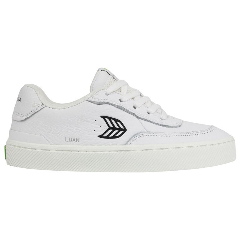 Tênis Cariuma Luan Pro White Premium Leather Black Logo Importado