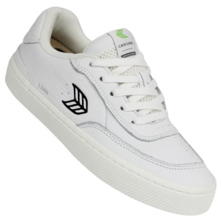 Tênis Cariuma Luan Pro White Premium Leather Black Logo Importado