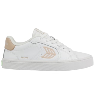 Tênis Cariuma Salvas White Leather Shifting Sand Logo Importado