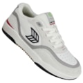 Tênis Cariuma UBA Pro Skate White Suede Off White Red