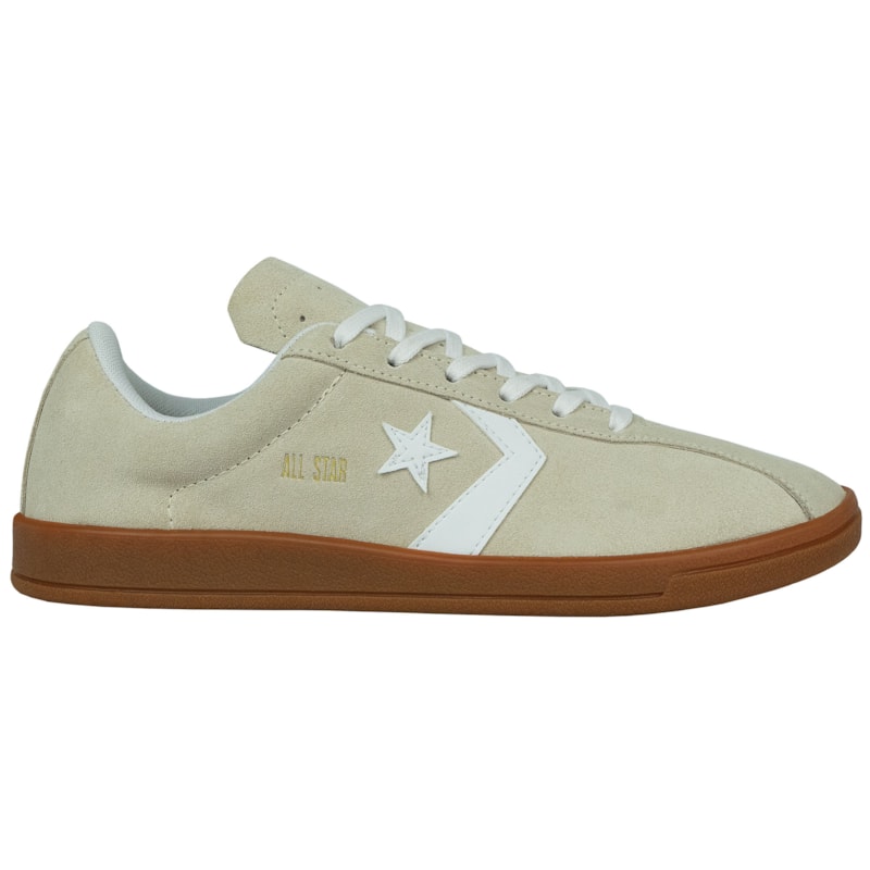 Tênis Converse All Star Classic Trainer Cru Clássico Branco Marrom Mel