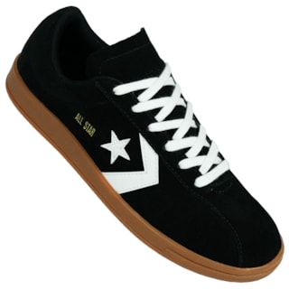 Tênis Converse All Star Classic Trainer Preto Branco Velho Marrom Mel