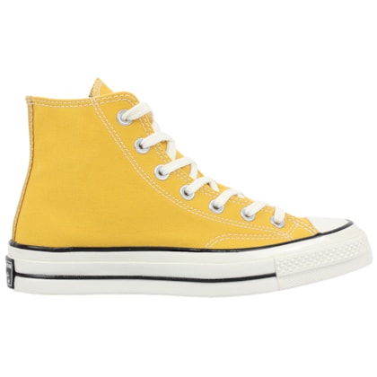 Tênis Converse Chuck 70 Hi Amarelo Ouro Branco Amêndoa