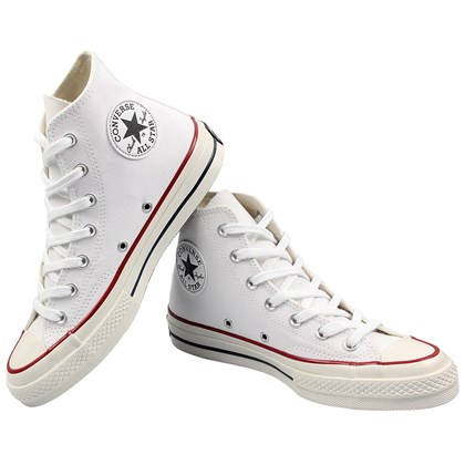 Tênis Converse Chuck 70 Hi Branco Branco Amêndoa